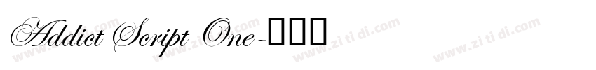 Addict Script One字体转换